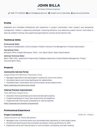 JobPass template preview